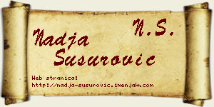 Nadja Susurović vizit kartica